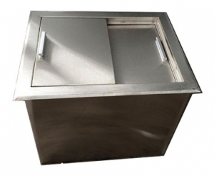 Thùng Đá Inox Âm Quầy 